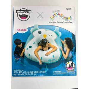 BigMouth Squishmallows Winston Owl Pool Float 4 ft Summer Raft New In Box